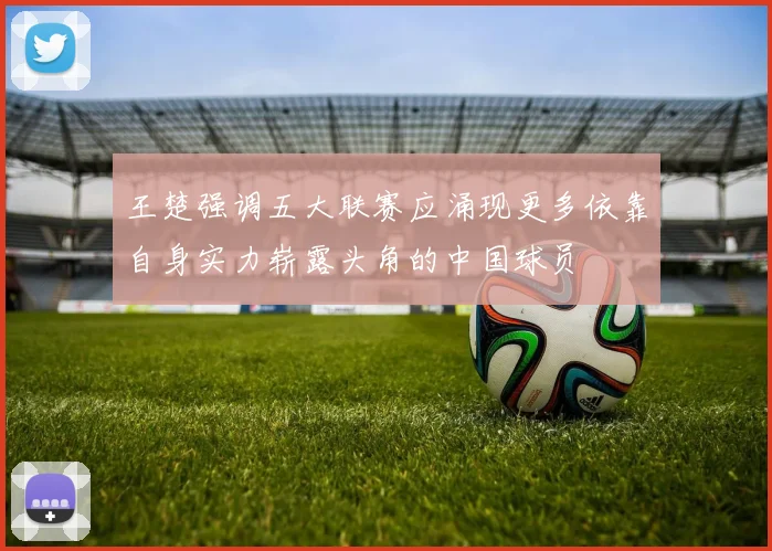 王楚强调五大联赛应涌现更多依靠自身实力崭露头角的中国球员